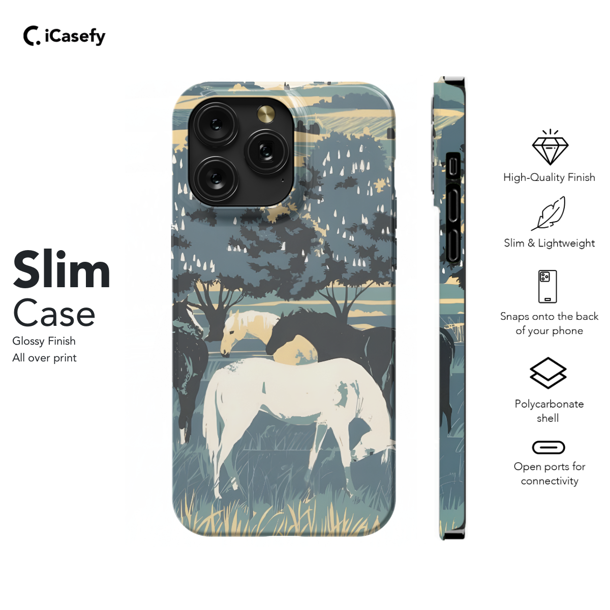 Horses and Ponies Phone Case iPhone Samsung Pixel & More 393 - Image 6