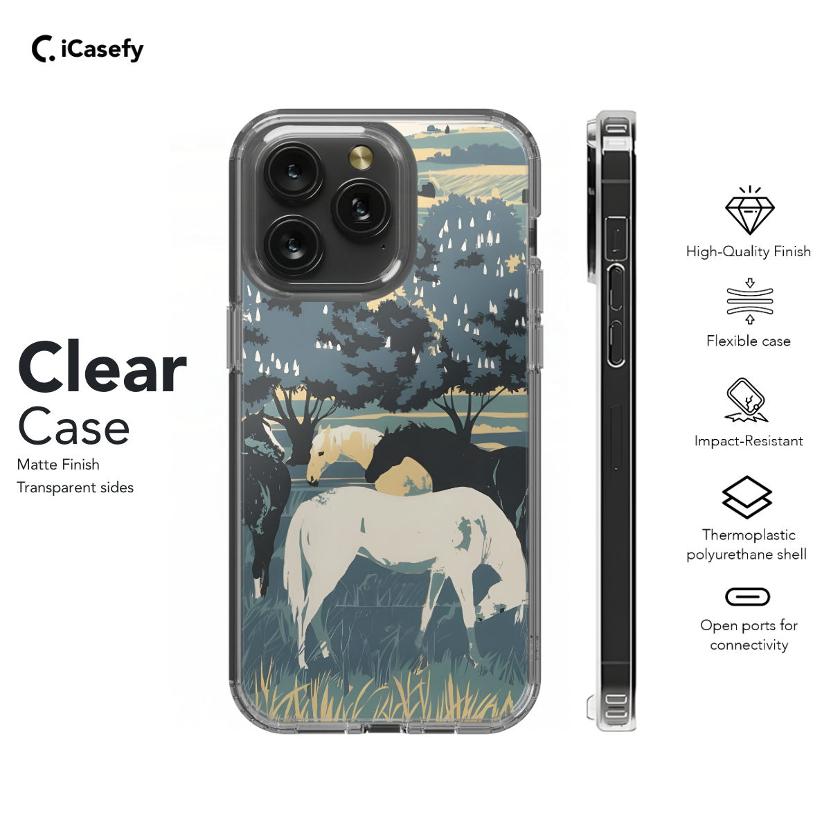 Horses and Ponies Phone Case iPhone Samsung Pixel & More 393 - Image 7