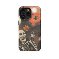 Autumn Skeleton Spooky Witchy Halloween iPad Air 2 Phone Case - Image 1