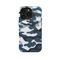 Blue and White Camouflage iPad Air 2 Phone Case - Image 1
