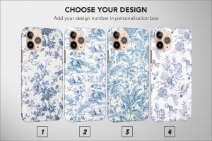 Blue Toile Aesthetic Vintage iPad Air 2 Phone Case - Image 1