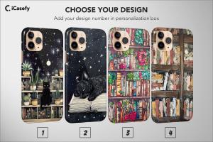 Book Lover Celestial Black Cat iPad Air 2 Phone Case - Image 1