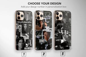 Damon Salvatore from The Vampire Diaries Collage Aesthetic Soft iPad Air 2 Phone Case - Image 1