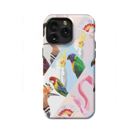 Diamond Collage Bird Square Parrot iPad Air 2 Phone Case - Image 1