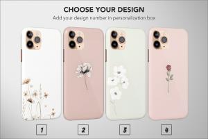 Floral Boho Minimalist Rose Simple Line Art iPad Air 2 Phone Case - Image 1