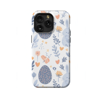Floral Cute Pastel Easter Eggs Bunnies iPad Air 2 Phone Case - Image 1