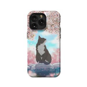 Japanese Cat Cherry iPad Air 2 Phone Case - Image 1