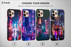 Japanese Night City Cyberpunk Aesthetic iPad Air 2 Phone Case - Image 1