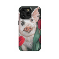 Pig and Tulips iPad Air 2 Phone Case - Image 1