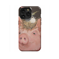 Pig with Bird Nest iPad Air 2 Phone Case - Image 1