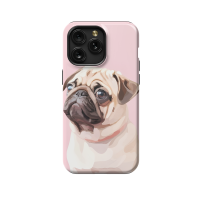 Portrait Dog Pug iPad Air 2 Phone Case - Image 1