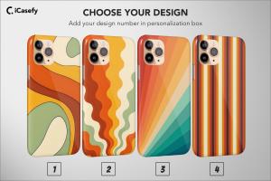 Retro Stripes Aesthetic Vintage Lines iPad Air 2 Phone Case - Image 1