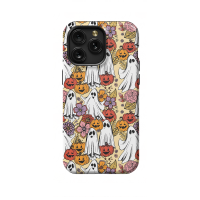 Spooky Pumpkin Ghosts Floral iPad Air 2 Phone Case - Image 1