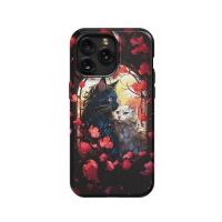 Two Cat Floral iPad Air 2 Phone Case - Image 1