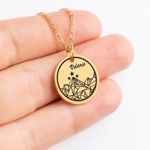Velaris Necklace, Acotar Necklace Night Court Symbol Acomaf Starry Mountains, Bookish Jewelry, Gift Her, Court of Dreams Back Engraved iPad Air 2 Phone Case - Image 1