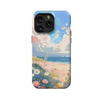 Vibrant Floral Beach - Summer Lofi - Multiple Sizes iPad Air 2 Phone Case - Image 1