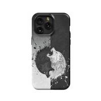 Wolf Black and White Japanese Yin and iPad Air 2 Phone Case - Image 1