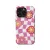 Daisy Flower Checkerboard iPhone 16 Pro Max Phone Case - Image 1