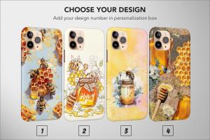 Bee Cute Yellow Honey Shell Aesthetic iPhone 5s Phone Case - Image 1
