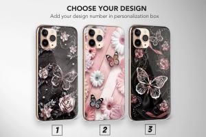 Butterfly Cute Aesthetic Retro Floral iPhone 5s Phone Case - Image 1