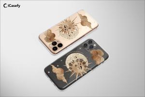 Clear Celestial Moon and Sun Stars Mystical iPhone 5s Phone Case - Image 1