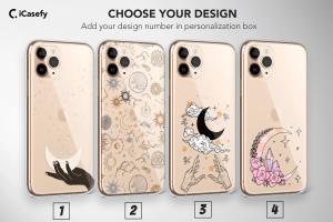 Clear Celestial Star Moon iPhone 5s Phone Case - Image 1
