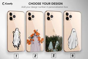 Clear Ghost and - Spooky Minimalist iPhone 5s Phone Case - Image 1