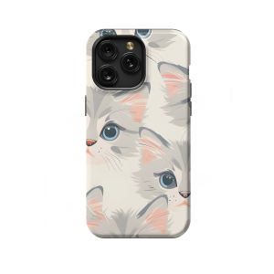 Cute Cat Face iPhone 5s Phone Case - Image 1