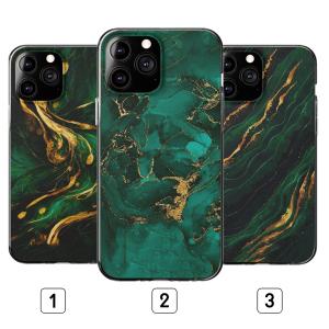 Green Marble With Gold iPhone 5s Phone Case - Image 1