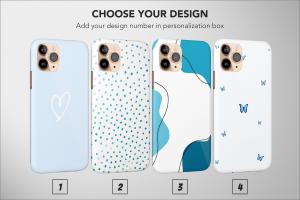 Heart Wavy Polka Dots Butterfly Love Boho Line Art Minimalism iPhone 5s Phone Case - Image 1