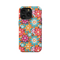 Hippie Flowers Colorful Groovy iPhone 5s Phone Case - Image 1