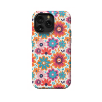 Hippie Flowers Colorful Groovy iPhone 5s Phone Case - Image 1