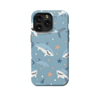 Kids Cartoon Shark iPhone 5s Phone Case - Image 1