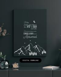 Night Court Print Velaris Acotar Feyre Rhysand Art Court of Thorns & Roses iPhone 5s Phone Case - Image 1
