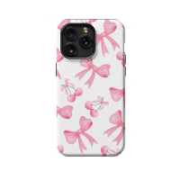 Pink Cherry Coquette Bow iPhone 5s Phone Case - Image 1