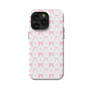 Pink Heart Aesthetic Coquette Bow iPhone 5s Phone Case - Image 1