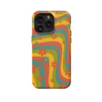 Retro Aesthetic Hippie Flowers Colorful Groovy Vibe iPhone 5s Phone Case - Image 1