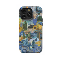 Seamless Aesthetic Collage Vincent Van Gogh iPhone 5s Phone Case - Image 1
