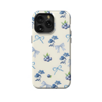 Seamless Blue Blueberry Coquette Bow iPhone 5s Phone Case - Image 1