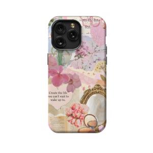 Spring Collage - Light Pink - and - Aesthetic Design iPhone 5s Phone Case - Image 1