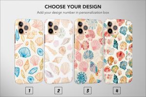 Vintage Seashell Aesthetic Nature Draw Colorful iPhone 5s Phone Case - Image 1