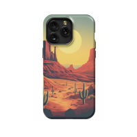 Western Cactus Southwest Landscape iPhone 5s Phone Case - Image 1