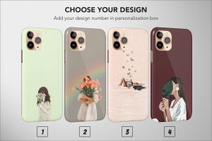 Women Fashion Summer Spring Flowers Girl Minimalist Simple Butterfly iPhone 5s Phone Case - Image 1