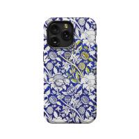 Blue Watercolor Floral William iPhone Xs Max Phone Case - Image 1