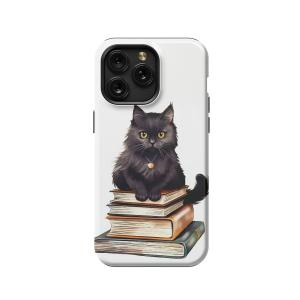 Book Black Cat Lover iPhone Xs Max Phone Case - Image 1