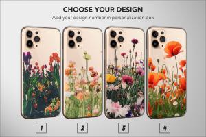 Clear Wildflower Bluet Cornflower Lavanda iPhone Xs Max Phone Case - Image 1