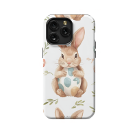 Cute Easter Bunny iPhone Xs Max Phone Case - Image 1