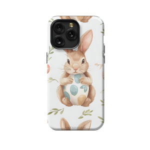 Cute Easter Bunny iPhone Xs Max Phone Case - Image 1