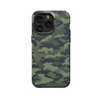 Dark Green Camouflage iPhone Xs Max Phone Case - Image 1