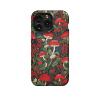 Fantasy Red Mushroom in Leafs iPhone Xs Max Phone Case - Image 1